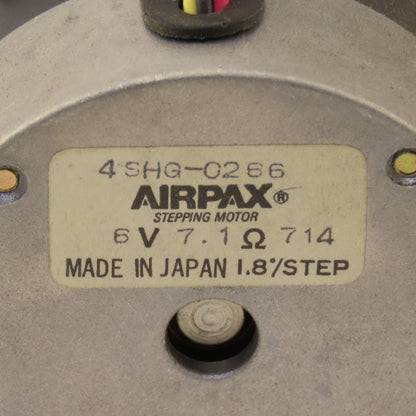 Airpax 4SHG-0266 Stepper Motor 1.8°/Step 6V 7.1 Ohm 1/4" Shaft