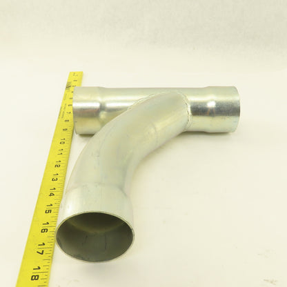 2-1/2" Slip 90° Tee-Wye Galvanized Steel