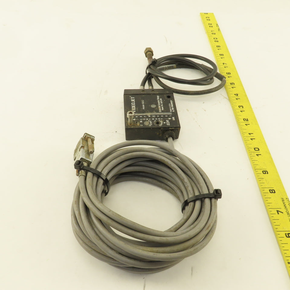 Tri-Tronics Model SEID Videojet Fiber Optic Sensor W/ BF-A-36TP Cable