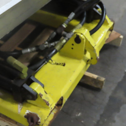 Heavy Duty Aluminum Hydraulic Dump Hopper Fork Lift Attachment 55° Tilt