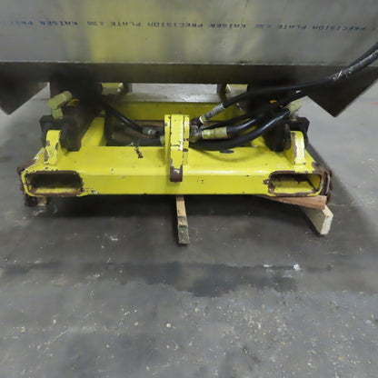 Heavy Duty Aluminum Hydraulic Dump Hopper Fork Lift Attachment 55° Tilt