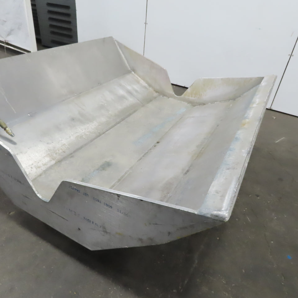 Heavy Duty Aluminum Hydraulic Dump Hopper Fork Lift Attachment 55° Tilt