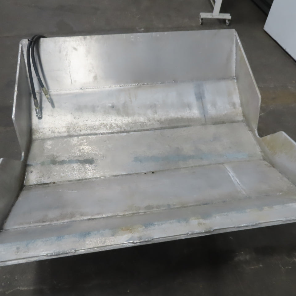 Heavy Duty Aluminum Hydraulic Dump Hopper Fork Lift Attachment 55° Tilt