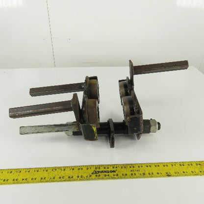 CM Series 633 1 Ton (2000lb)  Manual Push-Pull Hoist Trolley 3 to 8" Beam