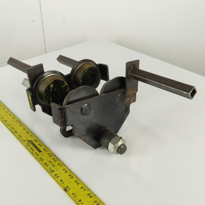 CM Series 633 1 Ton (2000lb)  Manual Push-Pull Hoist Trolley 3 to 8" Beam