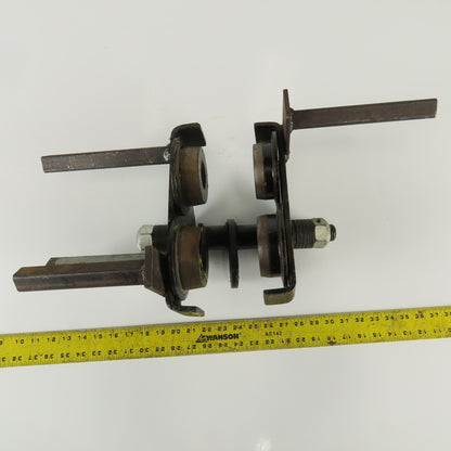 CM Series 633 1 Ton (2000lb)  Manual Push-Pull Hoist Trolley 3 to 8" Beam