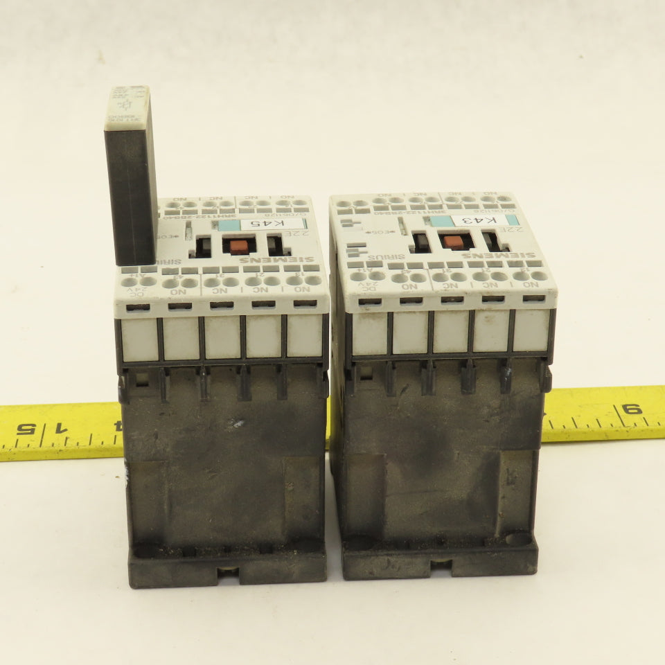Siemens 3RH1122-2BB40 Motor Starter Contactor Relay Lot Of 2