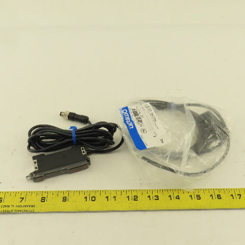 Omron E3X-NA41V E32-DC200 Fiber Optic Photo Electric Switch Amplifier 2M Cable
