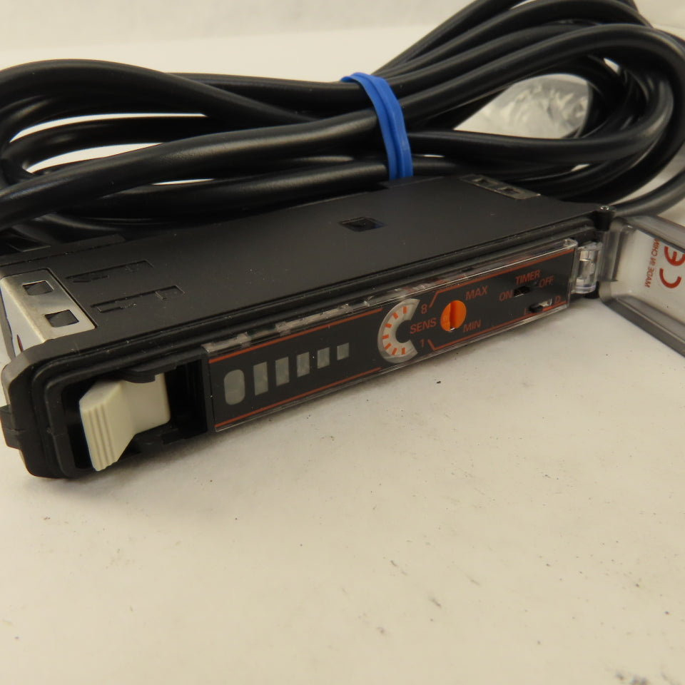 Omron E3X-NA41V E32-DC200 Fiber Optic Photo Electric Switch Amplifier 2M Cable