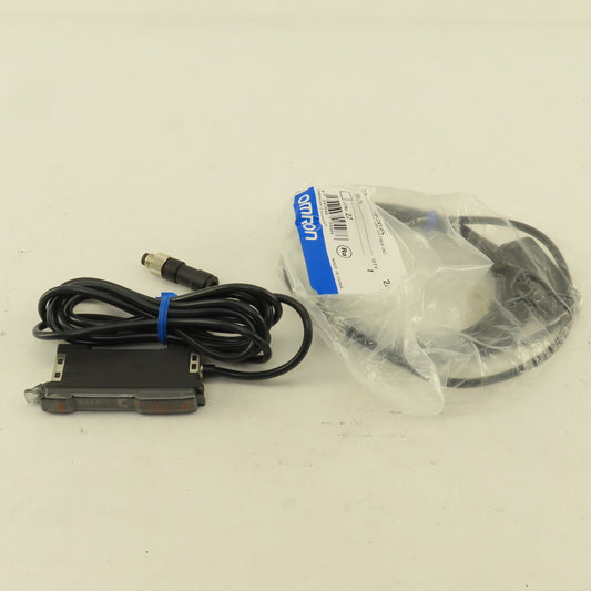 Omron E3X-NA41V E32-DC200 Fiber Optic Photo Electric Switch Amplifier 2M Cable
