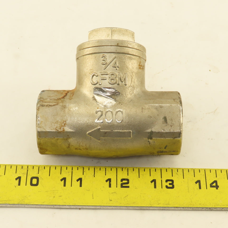 Sharpe 3/4" Stainless Steel Swing Check Valve
