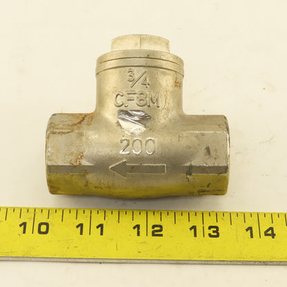 Sharpe 3/4" Stainless Steel Swing Check Valve