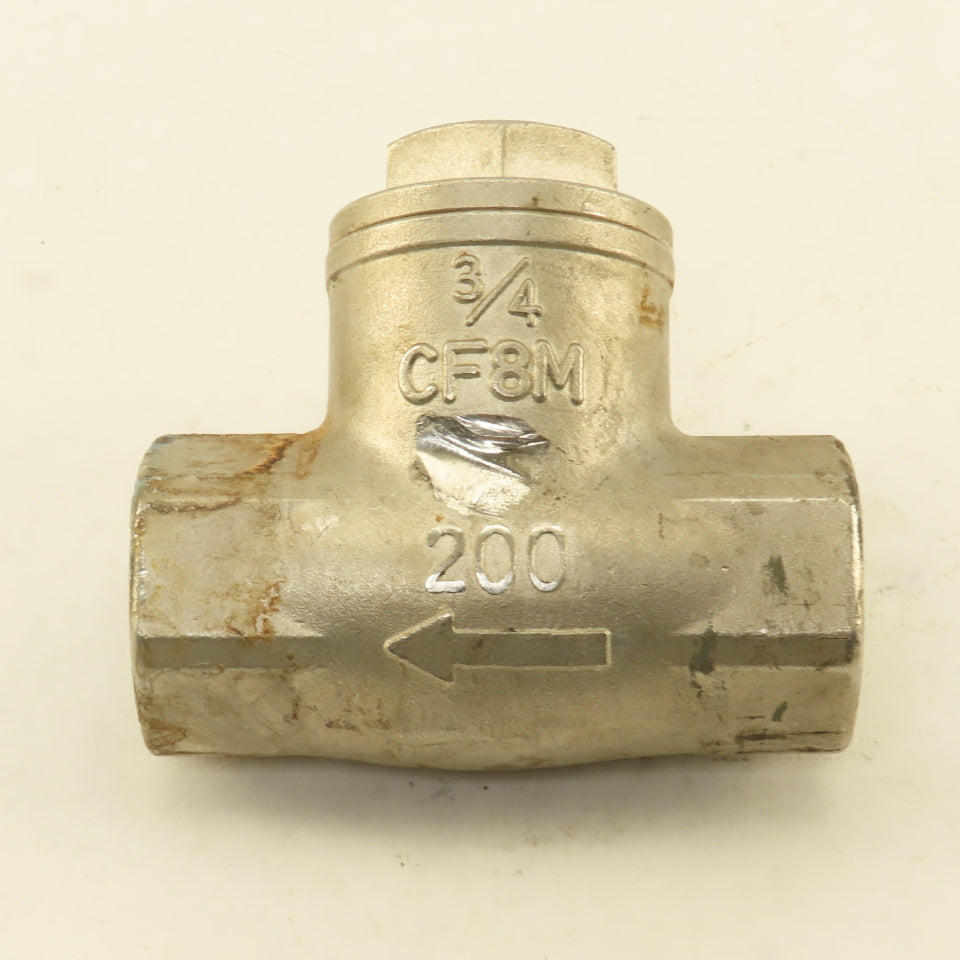 Sharpe 3/4" Stainless Steel Swing Check Valve