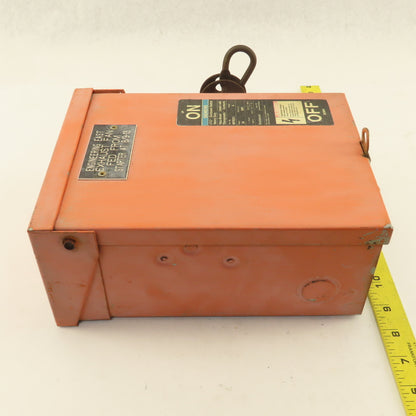 Siemens NFR351 30A 600V Non Fused Safety Disconnect 3R Outdoor Enclosure