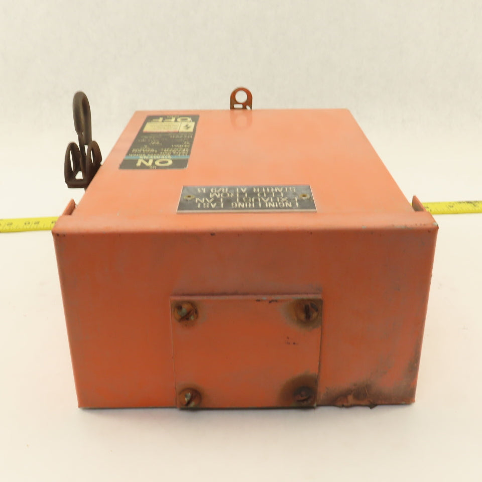 Siemens NFR351 30A 600V Non Fused Safety Disconnect 3R Outdoor Enclosure