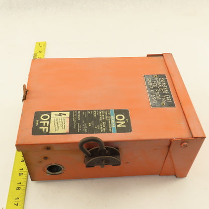 Siemens NFR351 30A 600V Non Fused Safety Disconnect 3R Outdoor Enclosure