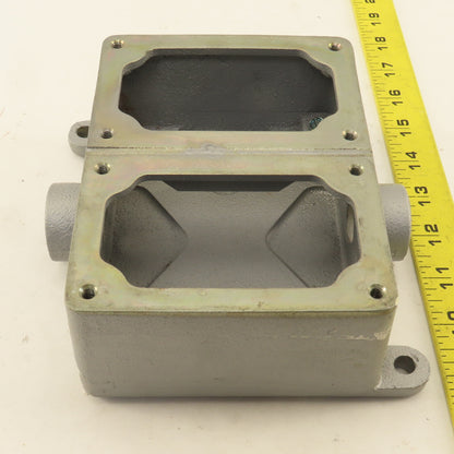 Appleton 2 Gang Electrical Receptacle Box Hazardous Location HAZLOC