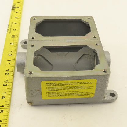 Appleton 2 Gang Electrical Receptacle Box Hazardous Location HAZLOC