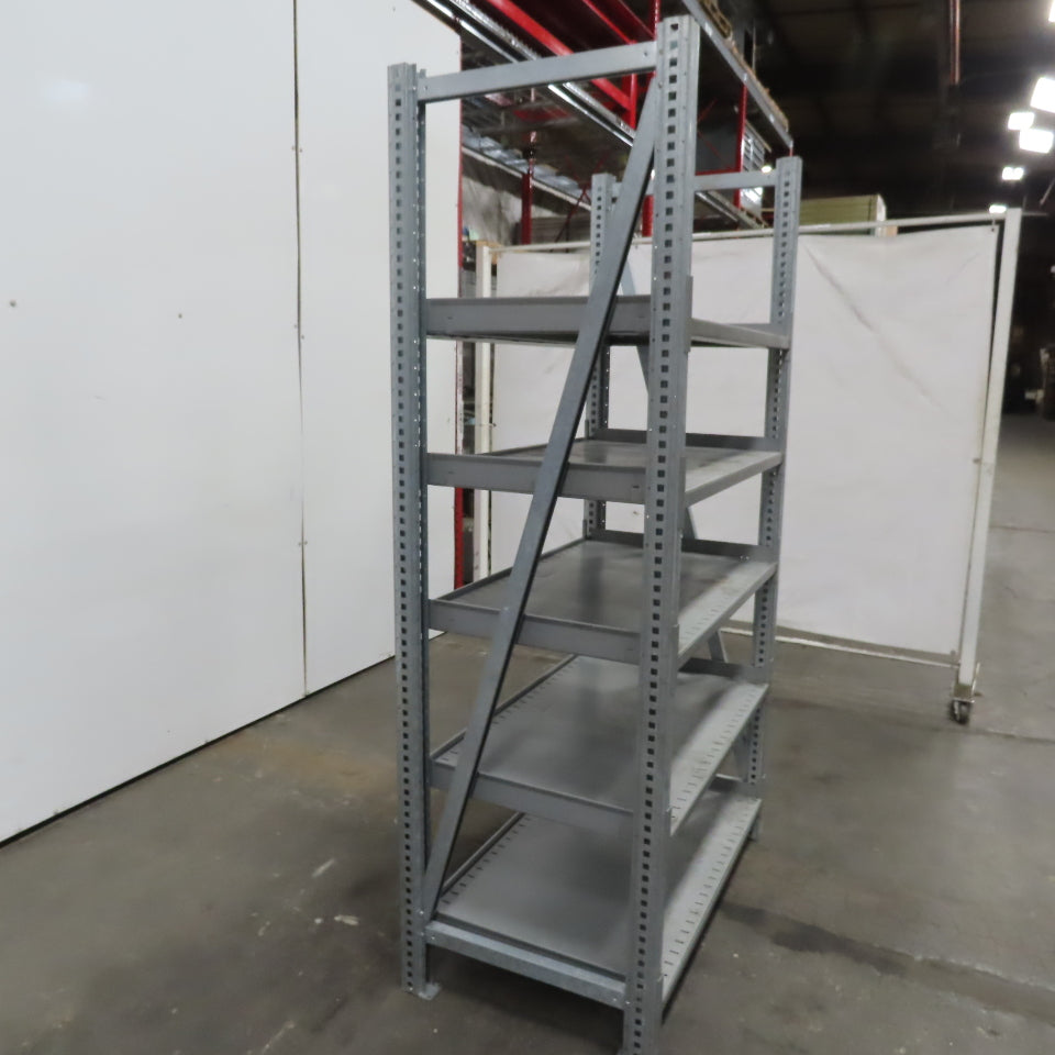 Heavy Duty Industrial 5 Adjustable Shelf Shelving Unit  43-3/4"Wx24"Dx79"H
