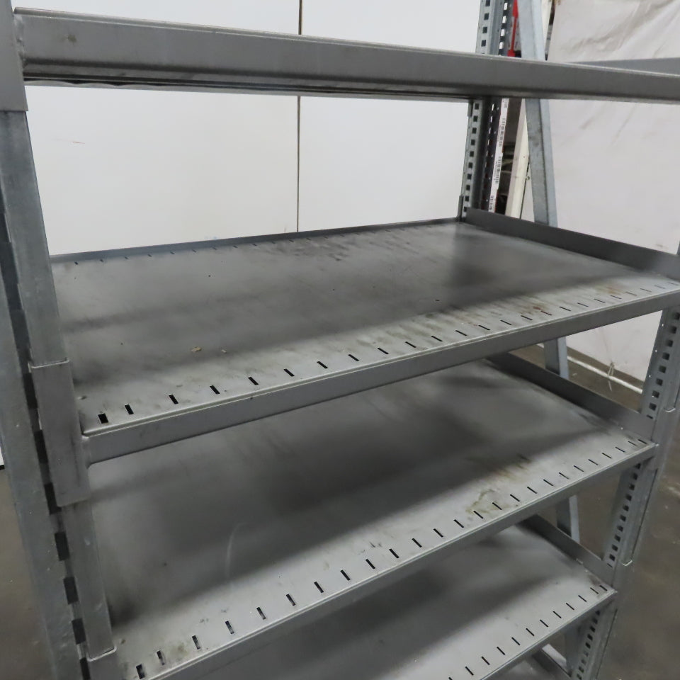 Heavy Duty Industrial 5 Adjustable Shelf Shelving Unit  43-3/4"Wx24"Dx79"H