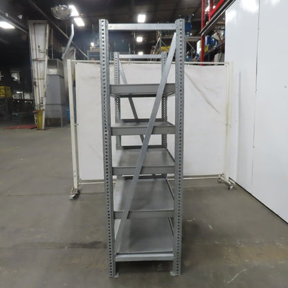Heavy Duty Industrial 5 Adjustable Shelf Shelving Unit  43-3/4"Wx24"Dx79"H