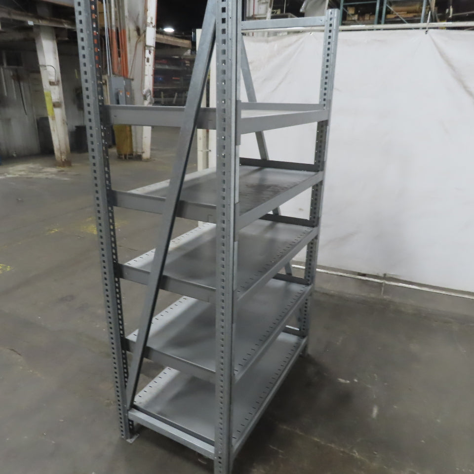 Heavy Duty Industrial 5 Adjustable Shelf Shelving Unit  43-3/4"Wx24"Dx79"H