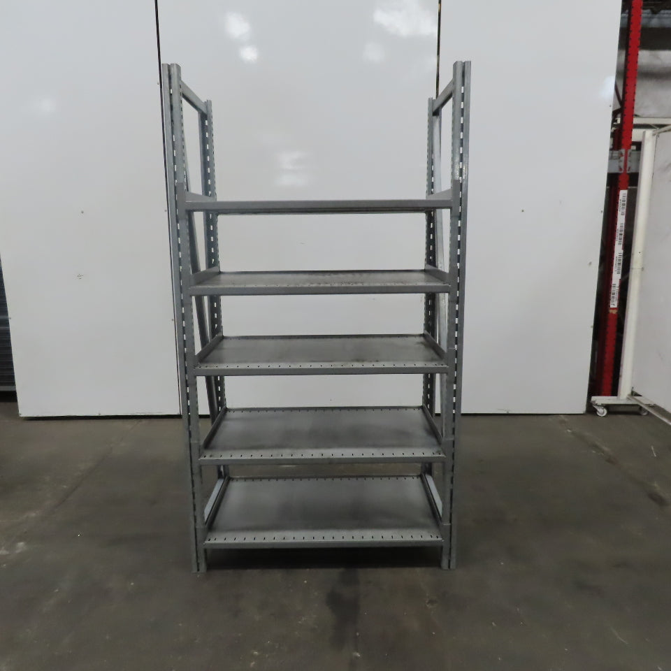 Heavy Duty Industrial 5 Adjustable Shelf Shelving Unit  43-3/4"Wx24"Dx79"H