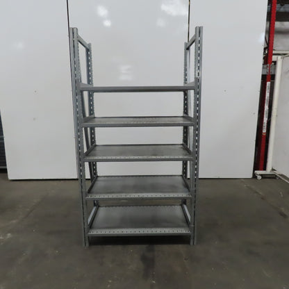 Heavy Duty Industrial 5 Adjustable Shelf Shelving Unit  43-3/4"Wx24"Dx79"H