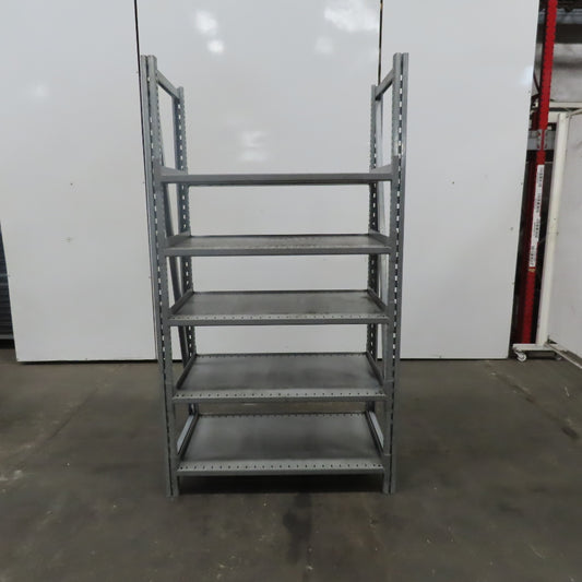 Heavy Duty Industrial 5 Adjustable Shelf Shelving Unit  43-3/4"Wx24"Dx79"H