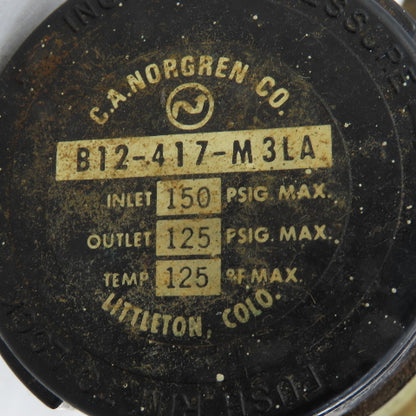 Norgren B12-417-M3LA 1/2" NPT Air Filter Regulator 150PSI