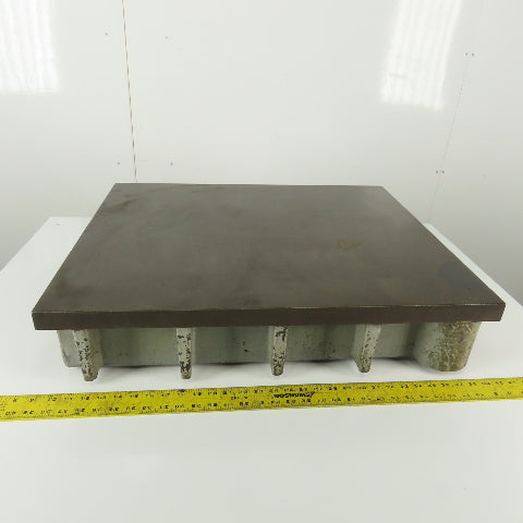 24-1/8"x29-1/4"x 5-7/8" Tall Cast Iron Webbed Work Surface Table 1" Thick
