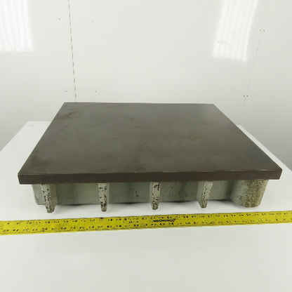 24-1/8"x29-1/4"x 5-7/8" Tall Cast Iron Webbed Work Surface Table 1" Thick