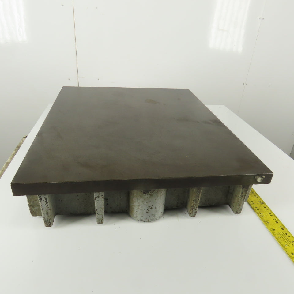 24-1/8"x29-1/4"x 5-7/8" Tall Cast Iron Webbed Work Surface Table 1" Thick