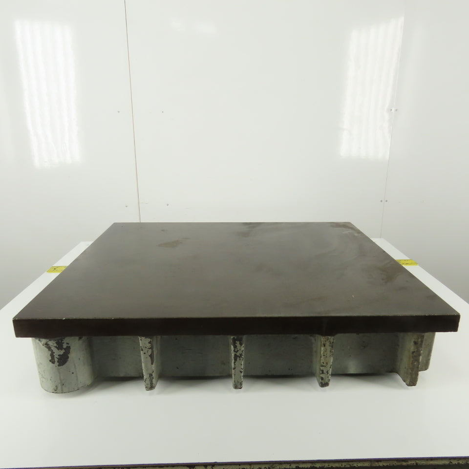 24-1/8"x29-1/4"x 5-7/8" Tall Cast Iron Webbed Work Surface Table 1" Thick