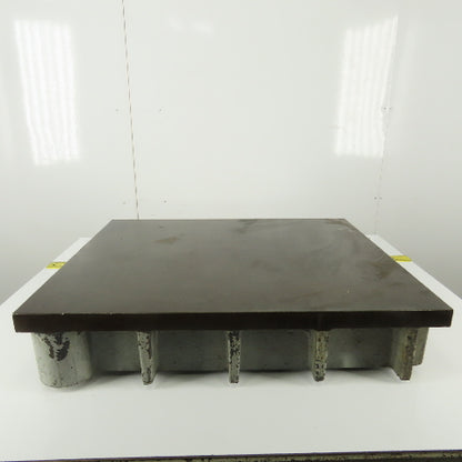 24-1/8"x29-1/4"x 5-7/8" Tall Cast Iron Webbed Work Surface Table 1" Thick