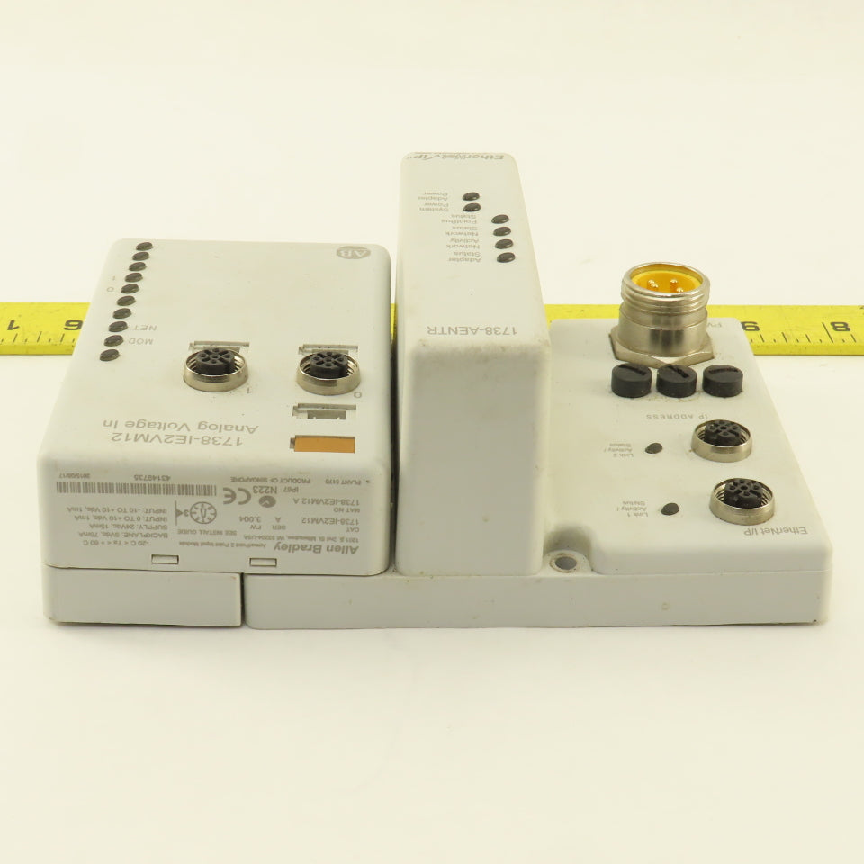 Allen Bradley 1738-AENTR Armor Point Dual Port Adaptor Input Module 1738-IE2VM12