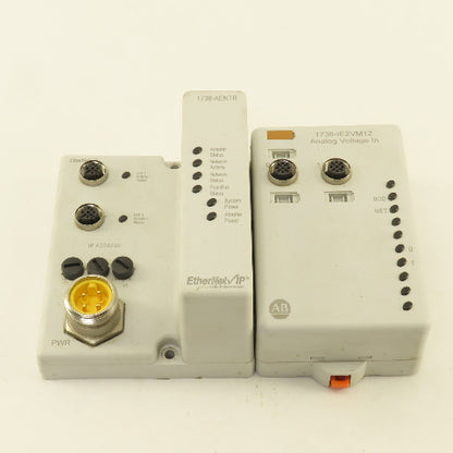Allen Bradley 1738-AENTR Armor Point Dual Port Adaptor Input Module 1738-IE2VM12