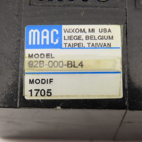 MAC 92B-FAB-BJ4-DM-DDAP-1DM Pneumatic Valve Bank 5/3 Way Open Center 24VDC Coil