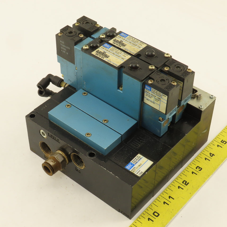 MAC 92B-FAB-BJ4-DM-DDAP-1DM Pneumatic Valve Bank 5/3 Way Open Center 24VDC Coil