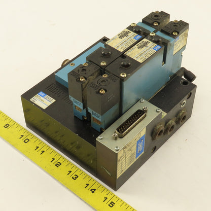MAC 92B-FAB-BJ4-DM-DDAP-1DM Pneumatic Valve Bank 5/3 Way Open Center 24VDC Coil