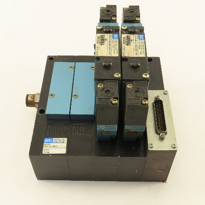 MAC 92B-FAB-BJ4-DM-DDAP-1DM Pneumatic Valve Bank 5/3 Way Open Center 24VDC Coil