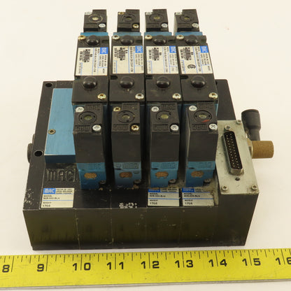 MAC 92B-FAB-BJ4-DM-DDAP-1DM Pneumatic Valve Bank 5/3 Way Open Center 24VDC Coil