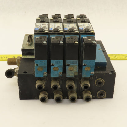 MAC 92B-FAB-BJ4-DM-DDAP-1DM Pneumatic Valve Bank 5/3 Way Open Center 24VDC Coil