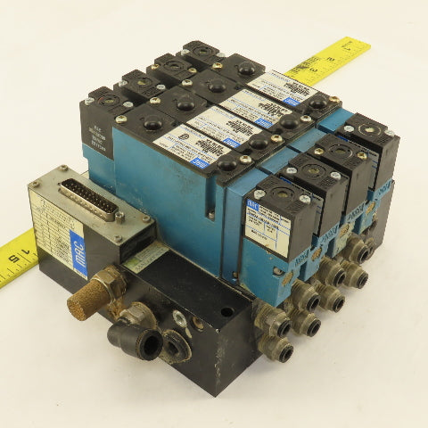 MAC 92B-FAB-BJ4-DM-DDAP-1DM Pneumatic Valve Bank 5/3 Way Open Center 24VDC Coil