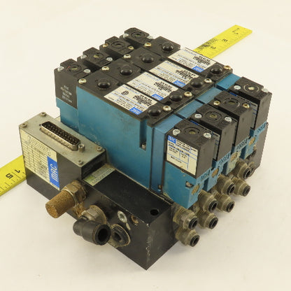 MAC 92B-FAB-BJ4-DM-DDAP-1DM Pneumatic Valve Bank 5/3 Way Open Center 24VDC Coil