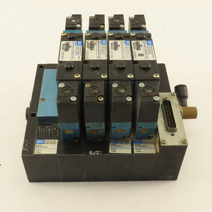 MAC 92B-FAB-BJ4-DM-DDAP-1DM Pneumatic Valve Bank 5/3 Way Open Center 24VDC Coil