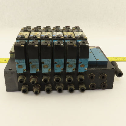 MAC 92B-FAB-BJ4-DM-DDAP-1DM Pneumatic Valve Bank 5/3 Way Open Center 24VDC