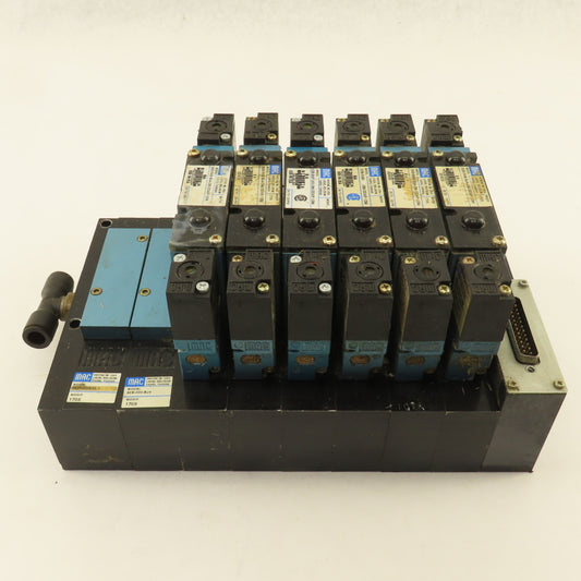 MAC 92B-FAB-BJ4-DM-DDAP-1DM Pneumatic Valve Bank 5/3 Way Open Center 24VDC