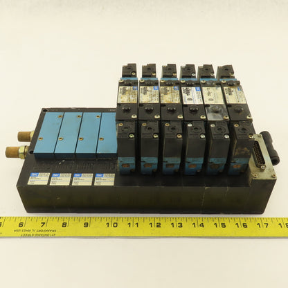 MAC 92B-FAB-BJ4-DM-DDAP-1DM Pneumatic Valve Bank 5/3 Way Open Center 24VDC Coil