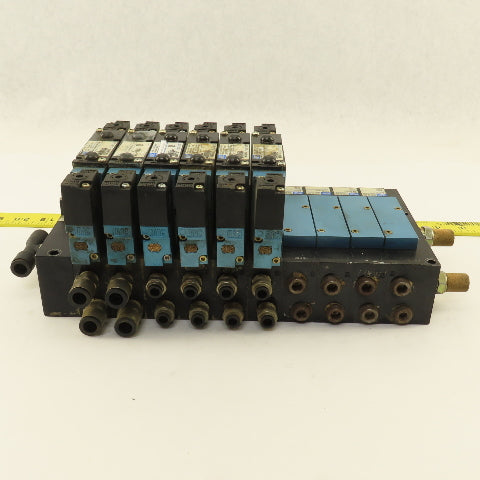 MAC 92B-FAB-BJ4-DM-DDAP-1DM Pneumatic Valve Bank 5/3 Way Open Center 24VDC Coil